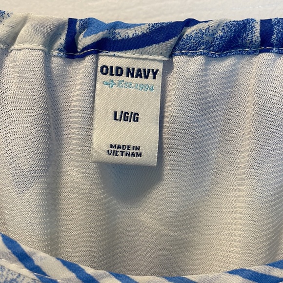 Old Navy blue and white dress. Size large US - Picture 3 of 4